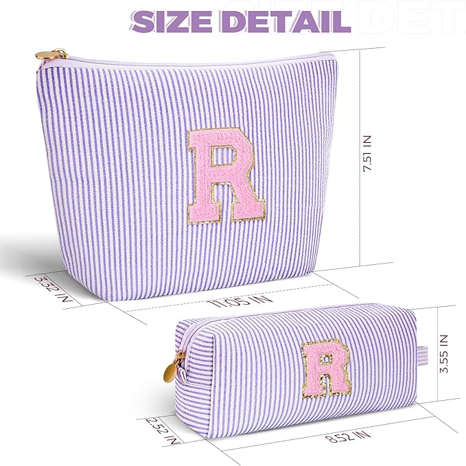Btffitting Gifts for Teen Girls Women - Birthday Gifts for 10 11 12 13 14 15 16 17 18 Years Old Girl,Makeup Bag Cosmetic Bag,Teacher Gift Trendy Stuff Toiletry Bag - Lavender,R