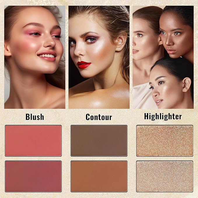 UCANBE Eyeshadow Makeup Palette 86 Colors, Matte Black Grey Silver Smokey Goth Eye Shadows+Chunky Pressed Glitters+Bright Colorful Neon Shades+Rosy Rusty Neutrals for Every Day & Halloween Make Up
