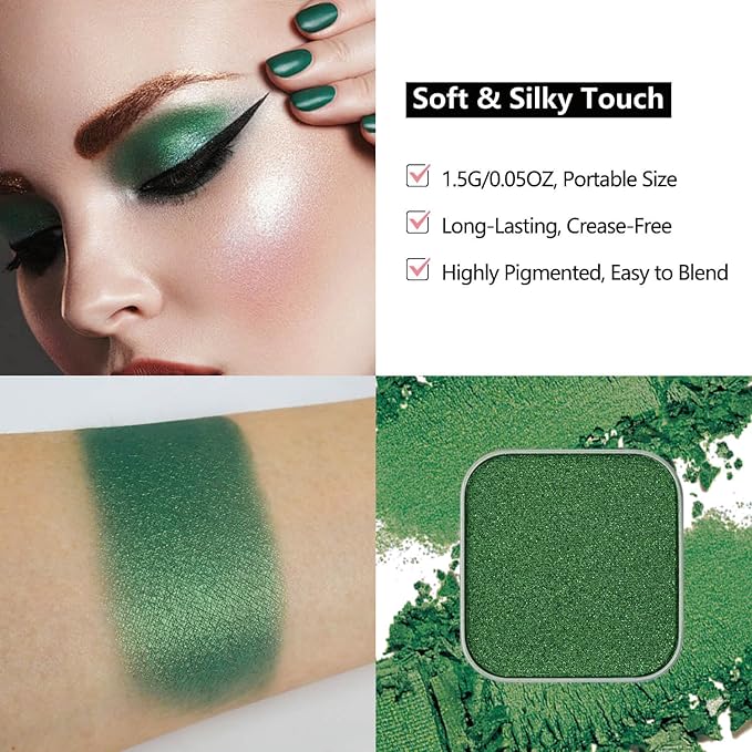 Fillwie Bold Color Matte Eyeshadow Trio, Refill Pan Fits Magnetic Palette