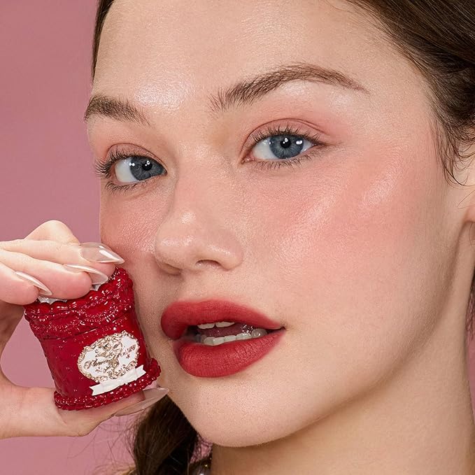 Flower Knows Strawberry Cupid Cake Lip Cream, Deep Brick Red