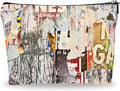 YKYENR Art Theme Makeup Bag - Retro Posters Texture - Vintage Printing Cosmetic Bag, Toiletry Bag Gift For Girls, Teen, Personal Care & Accessories - A10