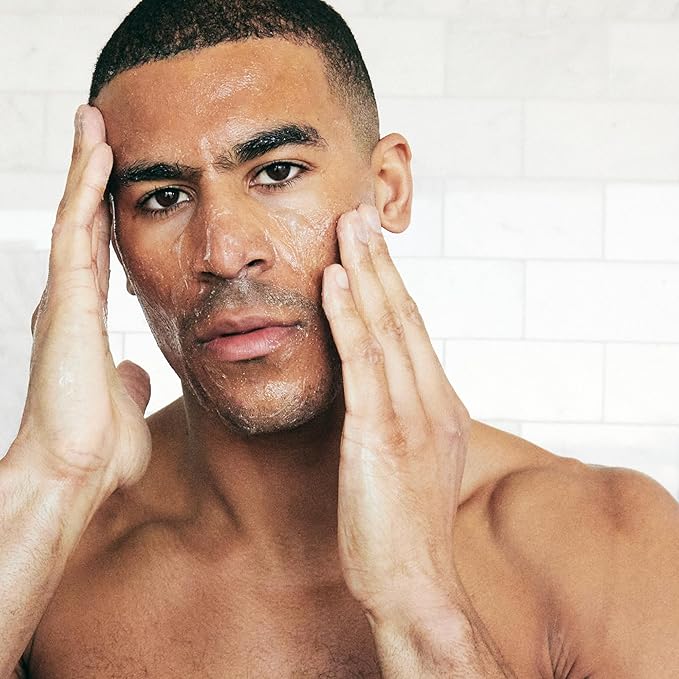 Brickell Men's Daily Elite Face Care Routine I, Toner, Gel Face Wash, Face Scrub, Anti-Aging Cream, Eye Cream, Charcoal Mask & Moisturizer, With Protein Peptides, Hyaluronic Acid, & Caffeine, Scented