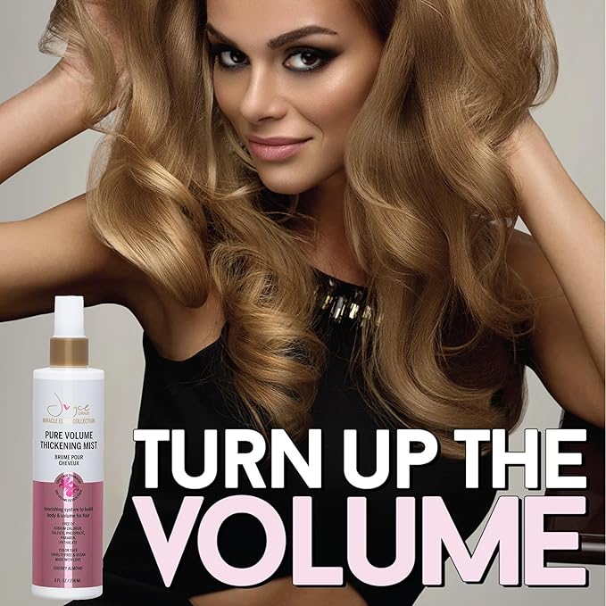 Miracle Elixir Collection Joyce Giraud Volumizing & Thickening Mist, Adds Body & Fullness, Cherry Almond Scent, 8 Fl. Oz
