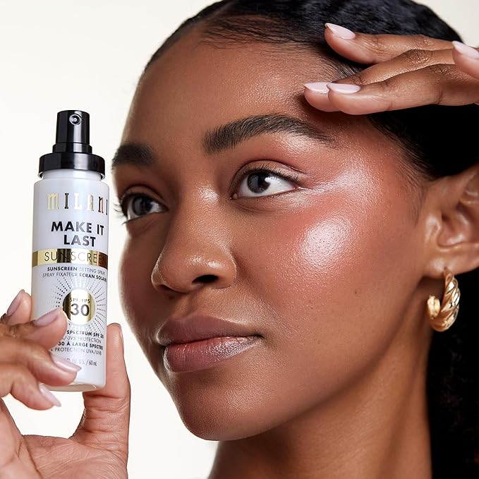 Milani Sunscreen Setting Spray, Make It Last Face Sunscreen- SPF 30 2-Pack