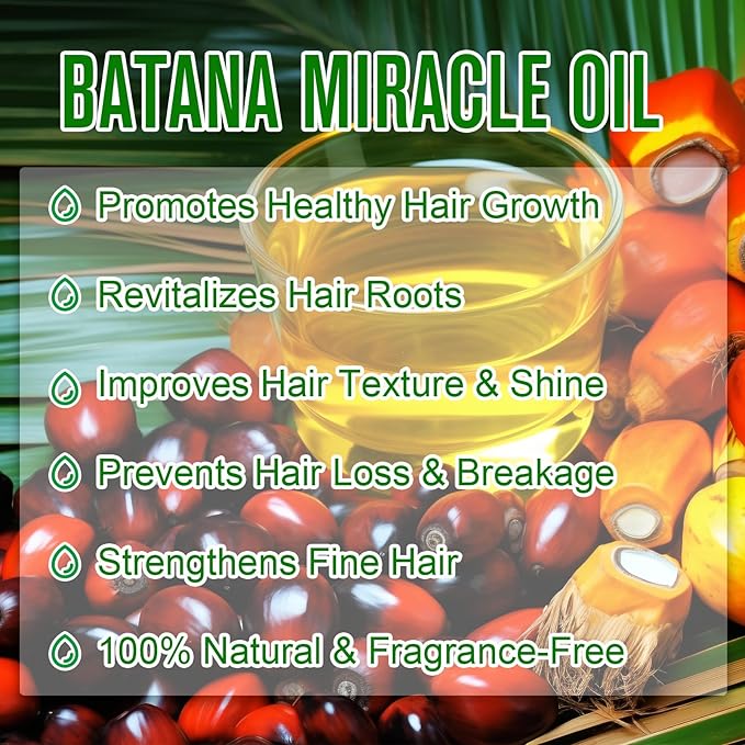 Akeeronn Batana Oil for Hair Growth,60ml 100% Pure Natural Cold Pressed Organic Oil,Promotes Hair Growth for Men & Women,Hydrating & Repairing Dry,Damaged Hair Skin Care,Enhances Hair & Skin Radiance