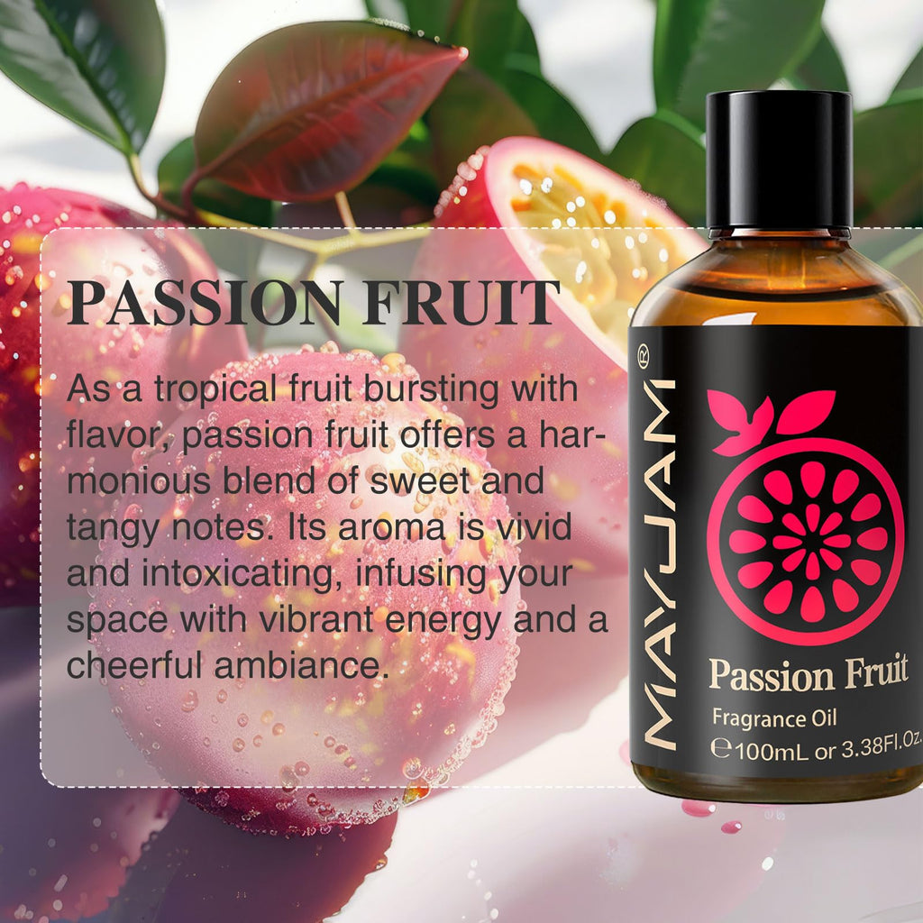 MAYJAM Passion Fruit Fragrance Oil Essential Oils for Diffusers, 3.38FL.OZ