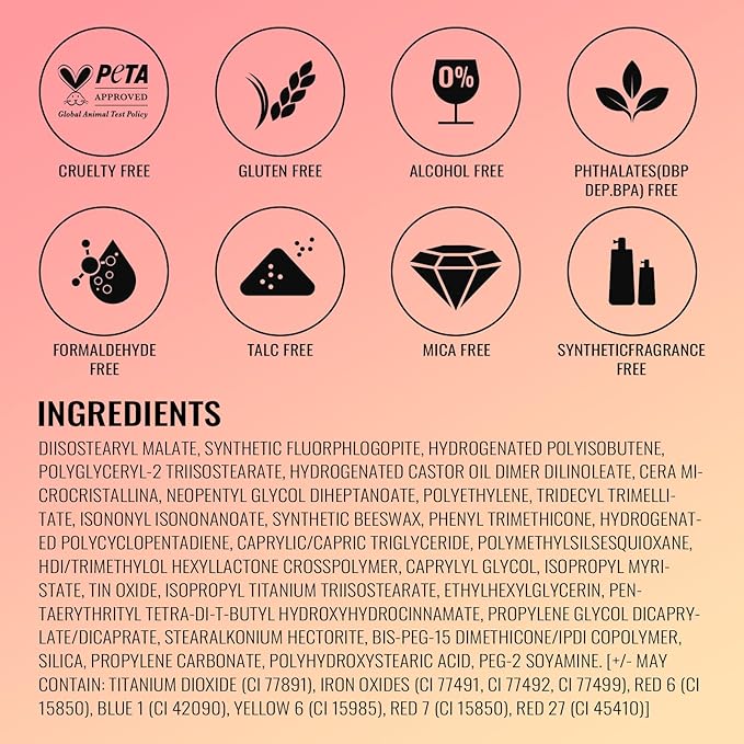 Oulac Dark Brown Lipstick for Women with Metallic 3D Shine Lightweight Hydrating Formula, High Impact Lip Color, Full Coverage Lip Makeup, Vegan & Gluten Free, Hawaii Summer(08)