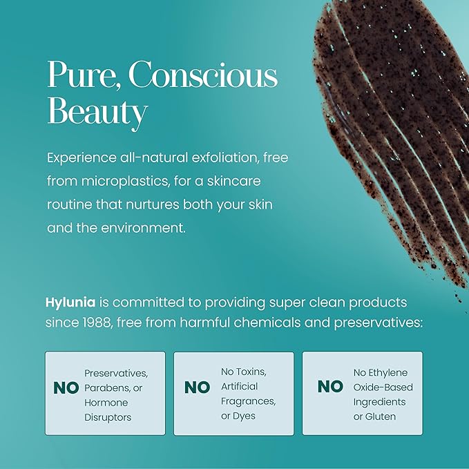 Hylunia Skincare Grape Seed Facial Scrub, 5.1oz