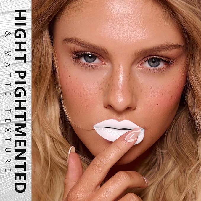 MAKI YIKA White Lipstick Liquid for Women Color Stay Long Lasting Lipsticks