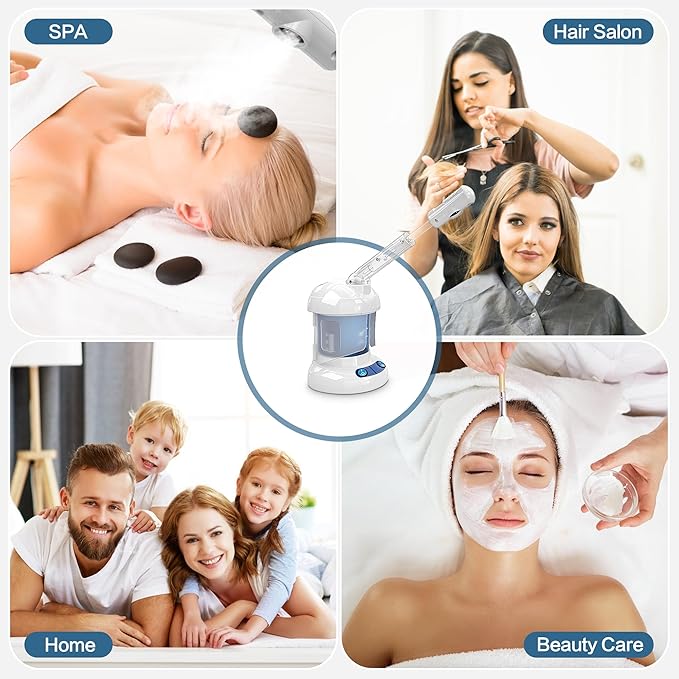 Kingsteam Facial Steamer, Ozone Nano Ionic Face Steamer for Deep Cleaning