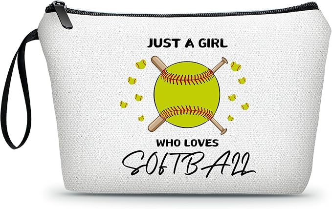 ARIOSEY Softball Gifts for Girls, Cosmetic Makeup Bag