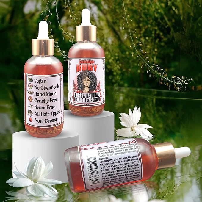 Zanichigo Fenugreek Herbal Hair Oil for Dry, Damaged & thinning Hair | Lightweight Non-Greasy - Hair Growth Treatment with 8 Oil Blend