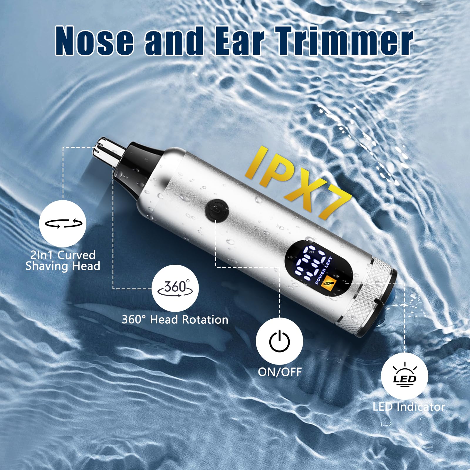 SUNNOW Hair Clippers and Trimmer Set, Electric Razor with Adjustable Speed