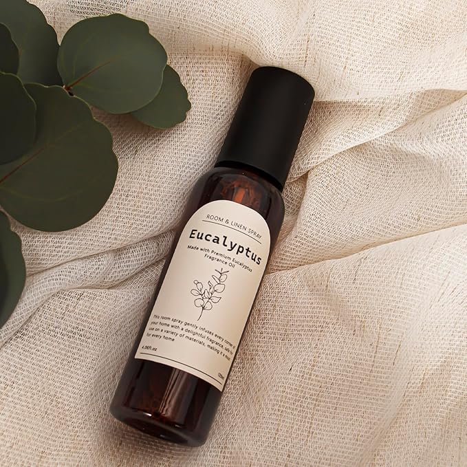 THE GOOD SOUL PROJECT Eucalyptus Linen and Room Spray, Fragrant Room Spray, Odor Eliminator, Long Lasting Air Fresheners for Home, Bedding, Fabrics, 8.12 fl oz