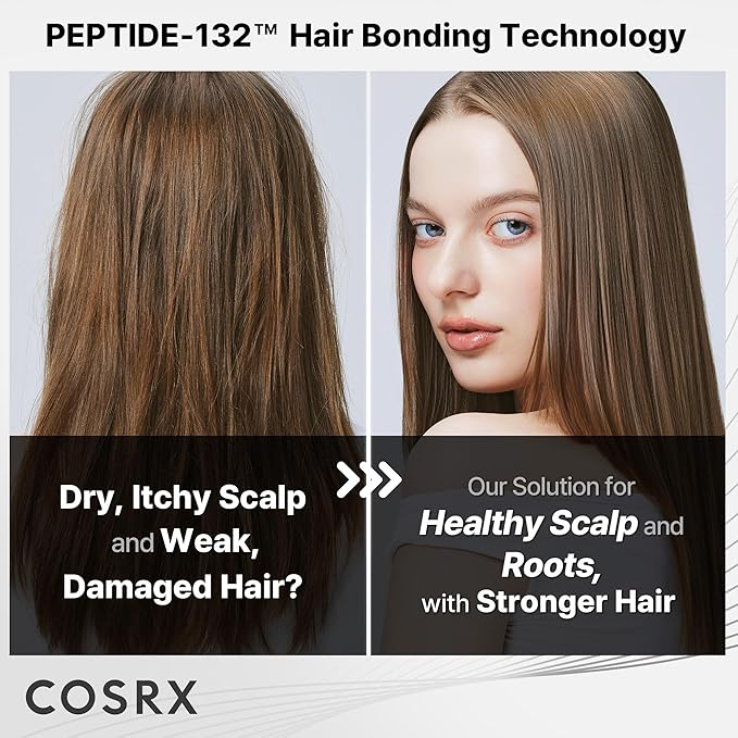 COSRX PEPTIDE 132 Hair Bonding Shampoo, Dandruff Scalp Care, 6.76 fl oz