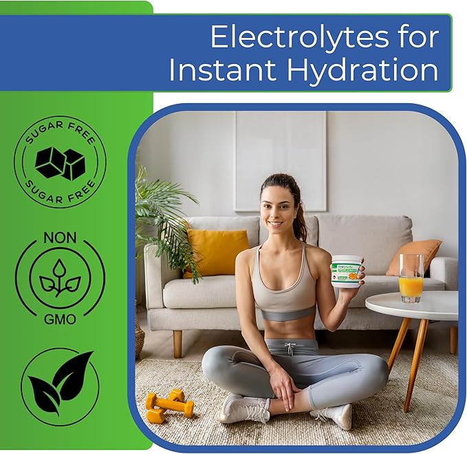 Strolyte Ez Keto Electrolytes Powder - Sugar Free Daily Hydration Powder Boost Energy & Muscle Recovery - Refreshing Tangerine Electrolyte Powder with All Essential Electrolytes & Trace Minerals