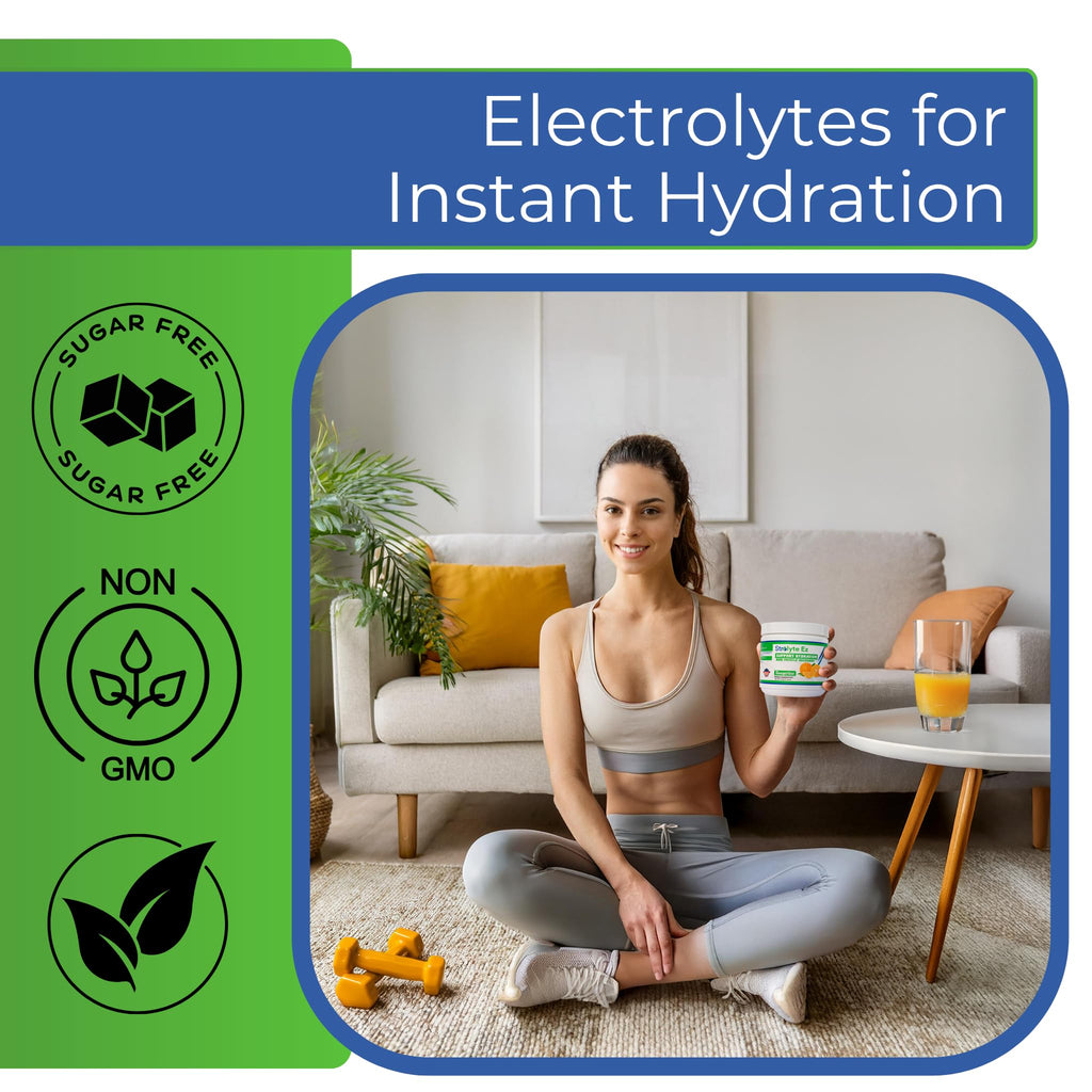 Strolyte Ez Keto Electrolytes Powder - Sugar Free Daily Hydration Powder Boost Energy & Muscle Recovery - Refreshing Tangerine Electrolyte Powder with All Essential Electrolytes & Trace Minerals