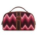 Montana West Wrangler Makeup Bag for Women Small Cosmetic Toiletry Bags Western Make Up Pouch Durable Cute Travel Purse, Dark Pink