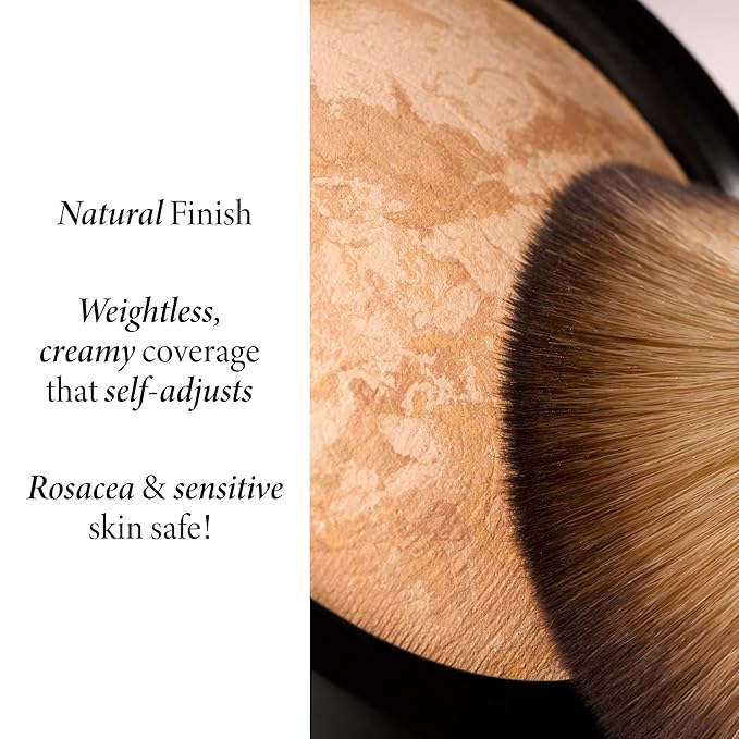 LAURA GELLER NEW YORK Award-Winning Baked Balance-n-Brighten Color Correcting Powder Foundation – Handmade in Italy – Buildable Coverage, Matte Finish – For Mature & Sensitive Skin – 03 Light