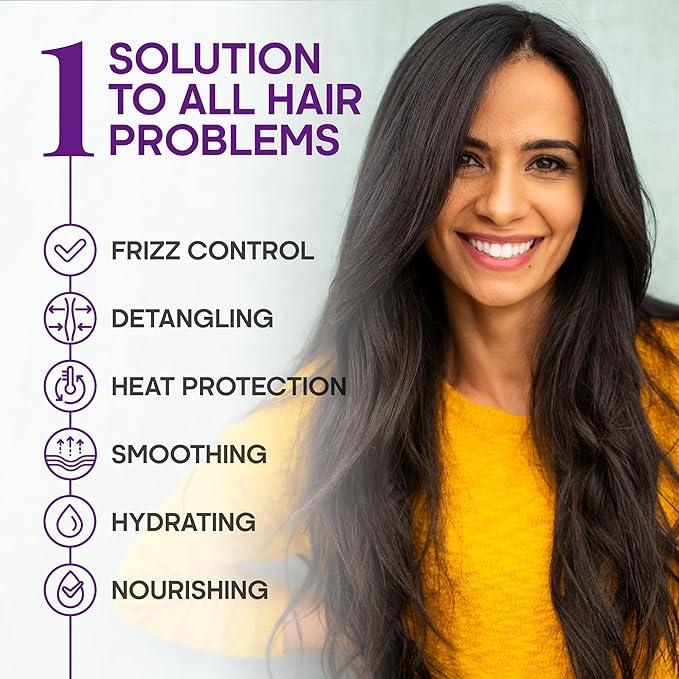 Hydrating Hair Serum for Dry & Frizzy Hair – Leave-In Split End Repair 5 oz