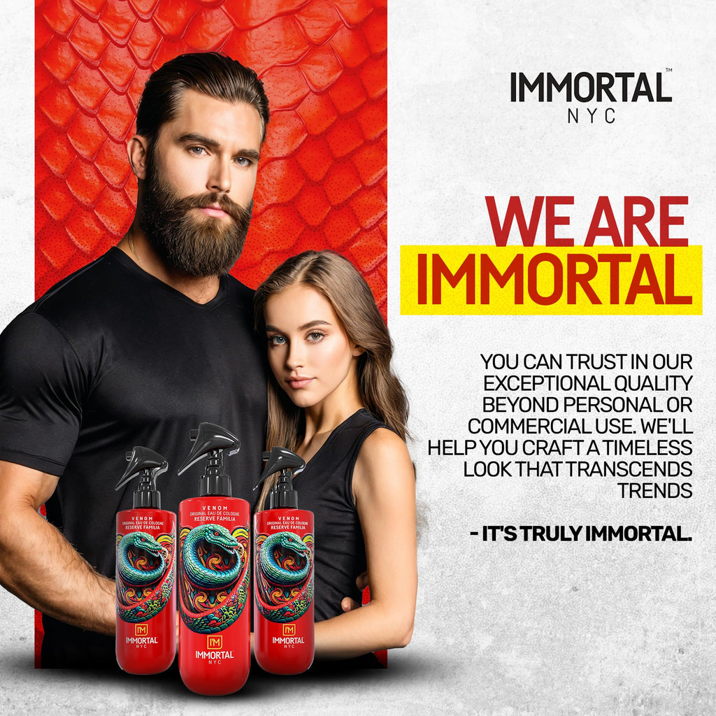 Immortal NYC Reserve Venom After Shave For Men Body/Face, 17 oz- Moisturizing and Refreshing Fruity Floral Men's Cologne