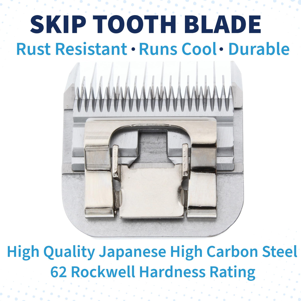Bucchelli Detachable A Series Wide 30 Blades for Dog Grooming Cuts Length 1/50" - 0.5mm Japanese Carbonized Steel Wide Grooming Blades Compatible A5 Series Wide Clippers for Dogs(30W)
