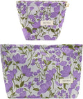getgto 2 Pcs Makeup Bags, Large Cosmetic Bag Travel Toiletry Bag