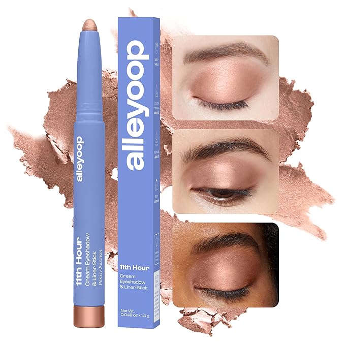 ALLEYOOP 11th Hour Cream Eyeshadow and Liner Stick, Soft Copper Shimmer