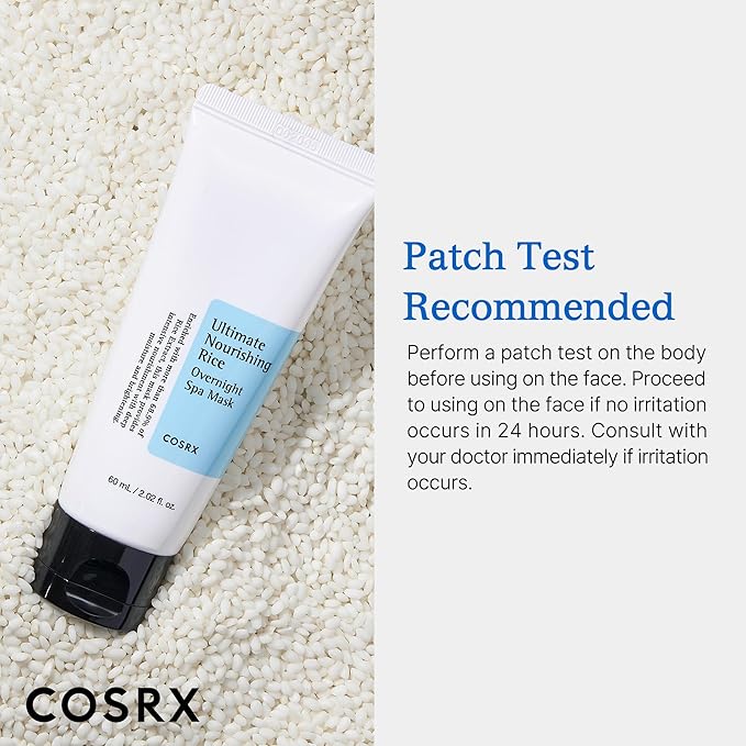 COSRX Ultimate Nourishing Rice Overnight Spa Mask, Niacinamide, 2.02fl.oz