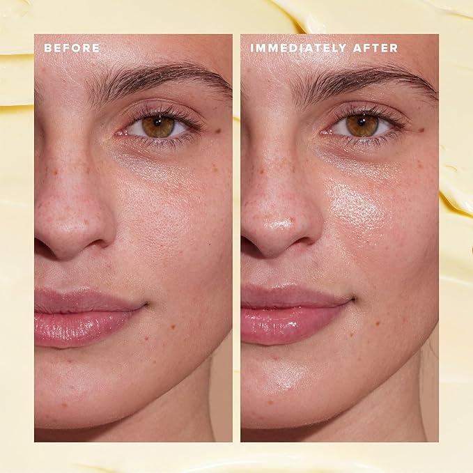 Farmacy Ceramide Face Moisturizer - Honey Halo Ultra Hydrating Facial Moisturizer with Buckwheat Honey + Ceramides - Helps Restore Barrier + Replenish Dryness - Plumping Skin Care for Dry Skin (50ml)