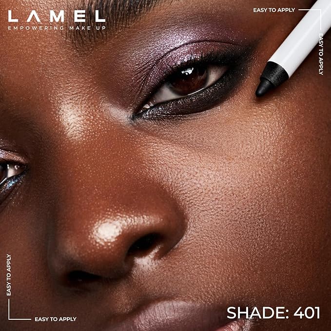 Lamel No Smudge Waterproof Gel Eyeliner Pencil – Deep Black