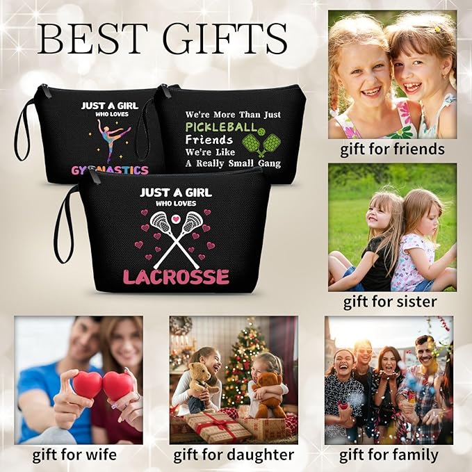 ARIOSEY lacrosse gifts for girls, Small Makeup Cosmetic bag