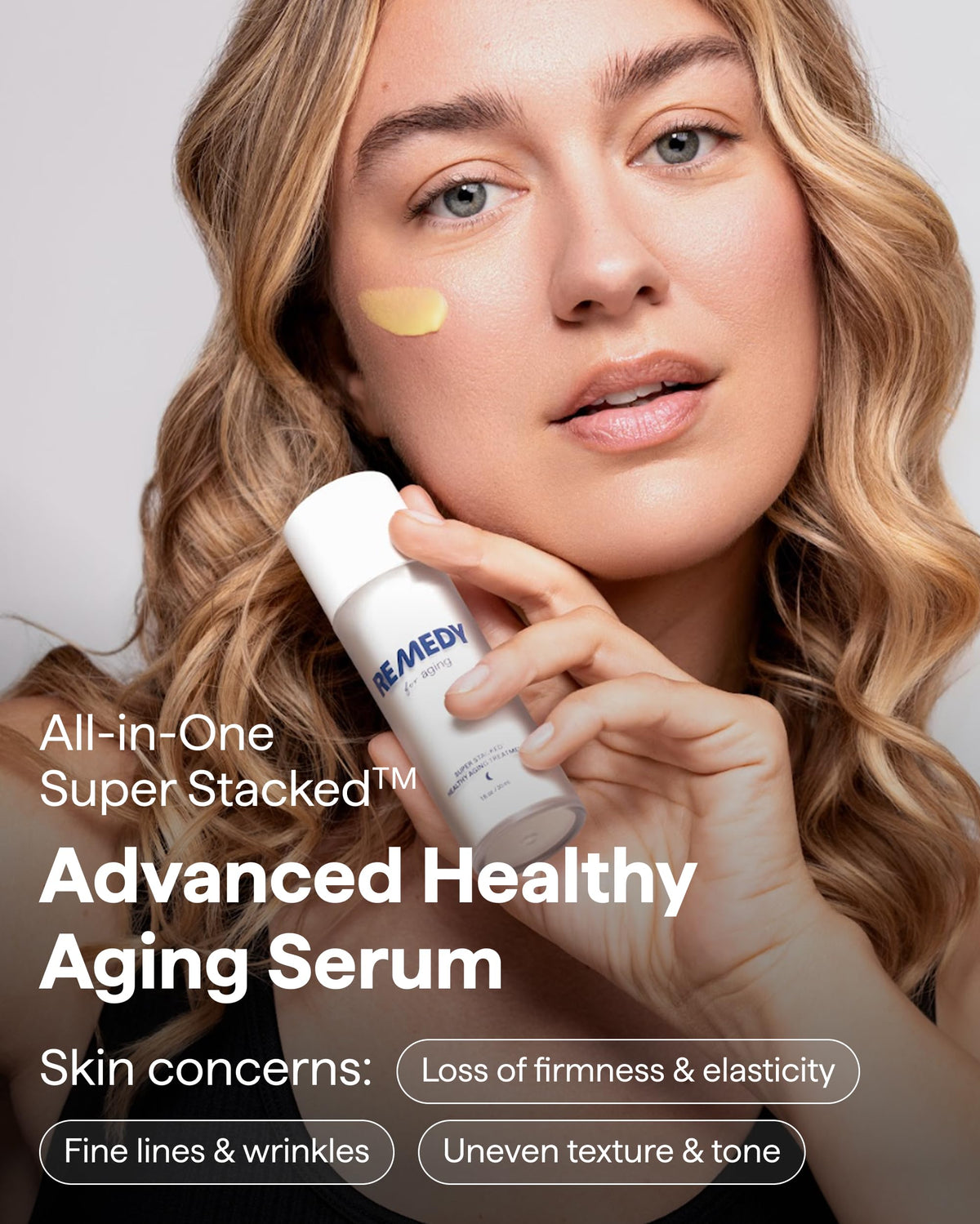REMEDY for Healthy Aging, Serum for Wrinkles, Uneven Texture and Tone