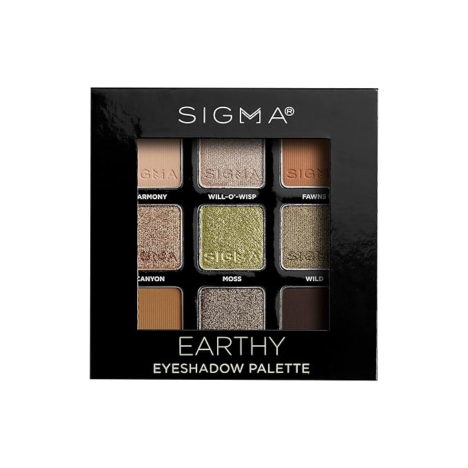 Sigma Beauty Earthy Eyeshadow Palette for Women - 0.032 oz Eye Shadow