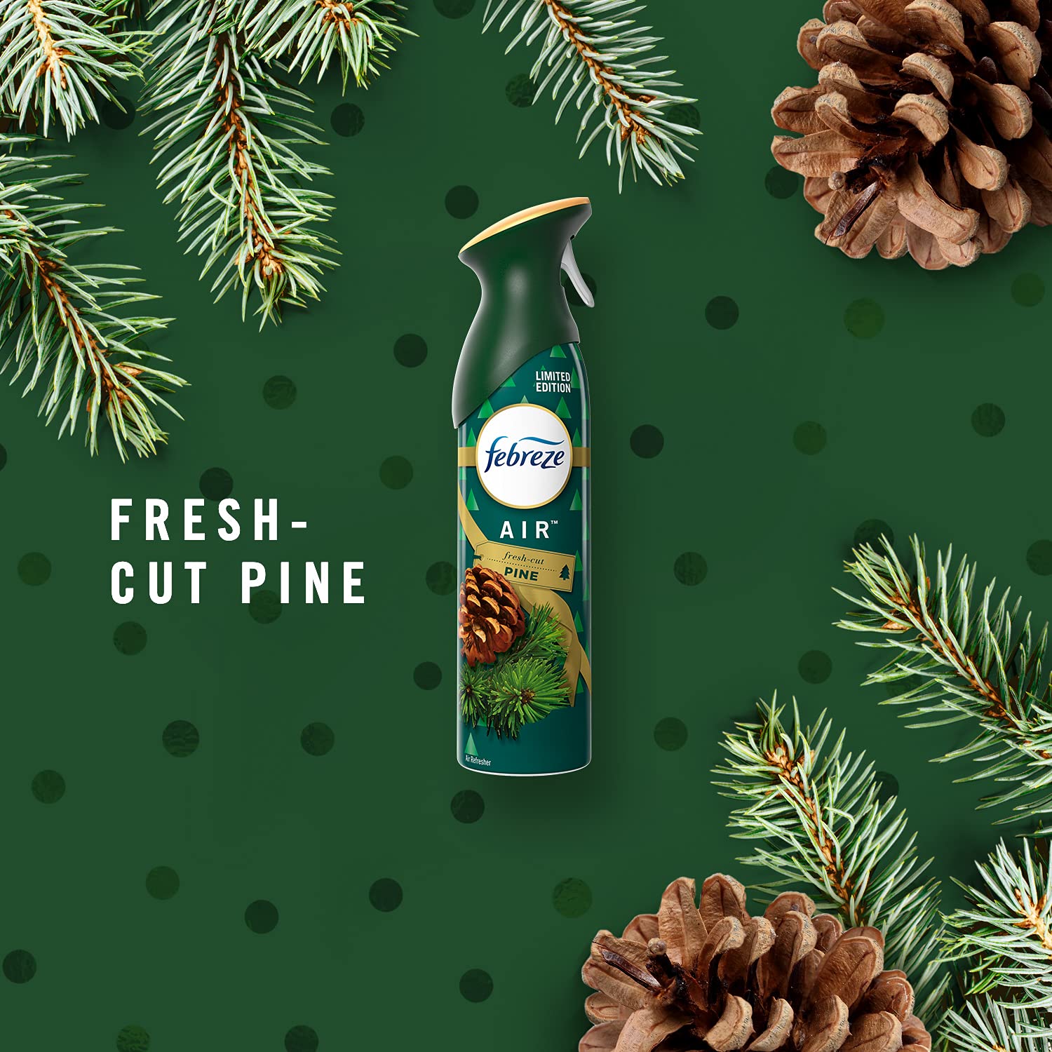 Air febreze Spray Fresh Cut Pine, Holiday Collection, 8.8 Ounces (2 Pack)
