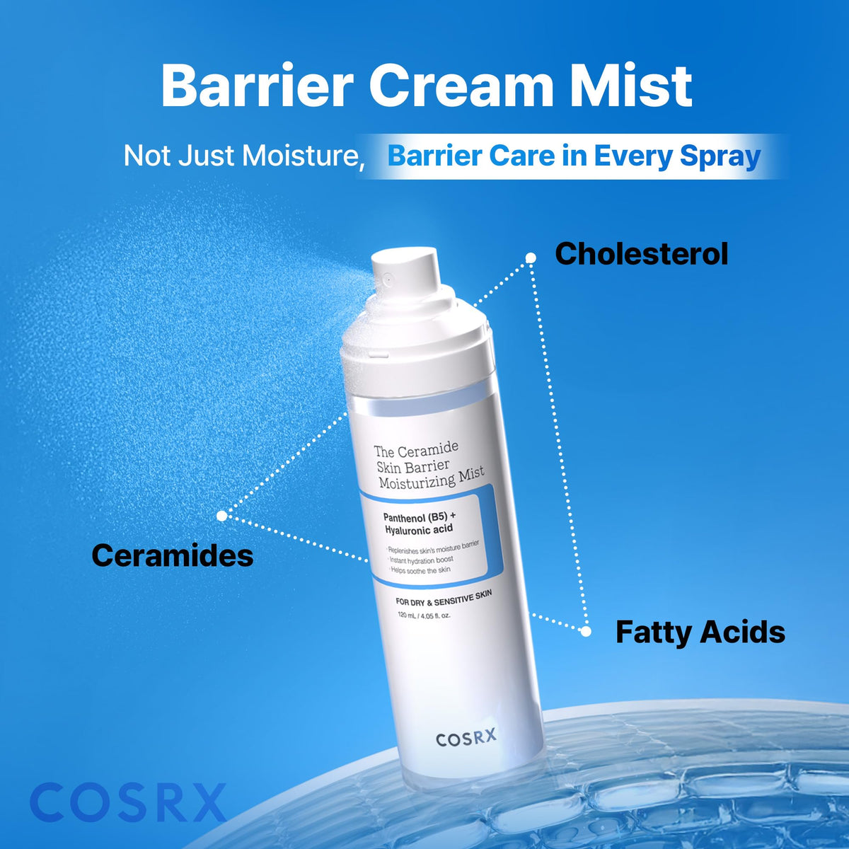 COSRX Barrier Cream Face Mist, Milky Toner for Face, 4.06 fl.oz