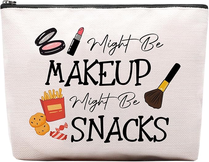 CEASQVAA Snack Bags, Emergency Food Bag Packing Cubes for Women Trip Gifts Favors Travel Bag Essentials, Emergency Snacks Bag Makeup Cosmetic Bag Pouch