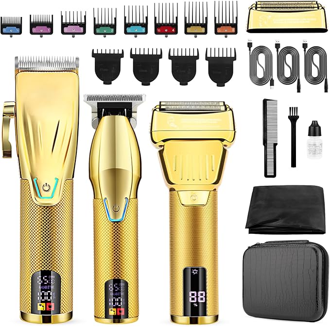 Hair Clippers for Men Professional, Adjustable Speed, 3 in 1 with Bag