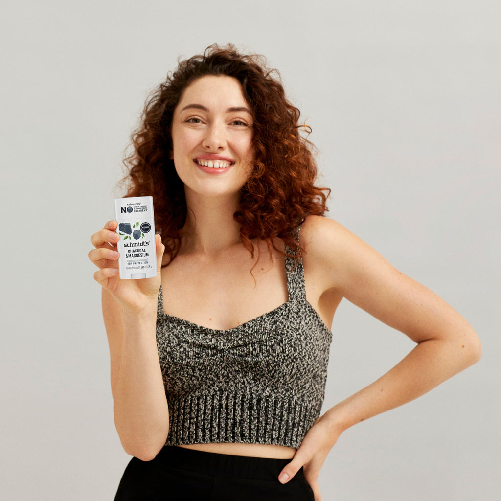 Schmidt's Aluminum-Free Vegan Deodorant Charcoal & Magnesium 2.65 oz 4 ct