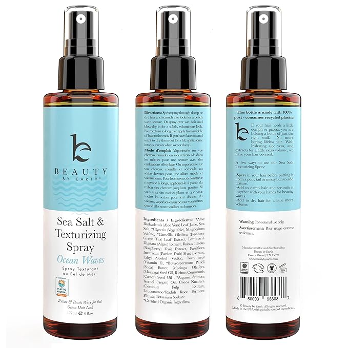 Sea Salt Spray - Aloe-Enhanced Texture Spray, Beach Waves without Dryness