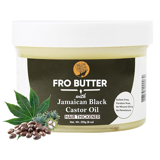 Jamaican Black Castor Oil Butter for Healthy-Looking Hair - Natural Hair Moisturizer for Black Women - 4C Hair Products - Hair Food - Black Hair Care - Hair Grease for Nourishment