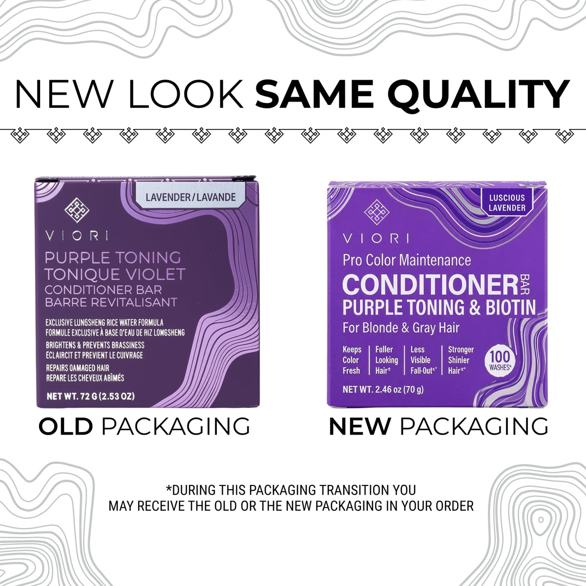 Viori Purple Conditioner Bar - Handcrafted with Longsheng Rice Water & Natural Ingredients - Blonde Hair Toner to Neutralize Brassy Tones