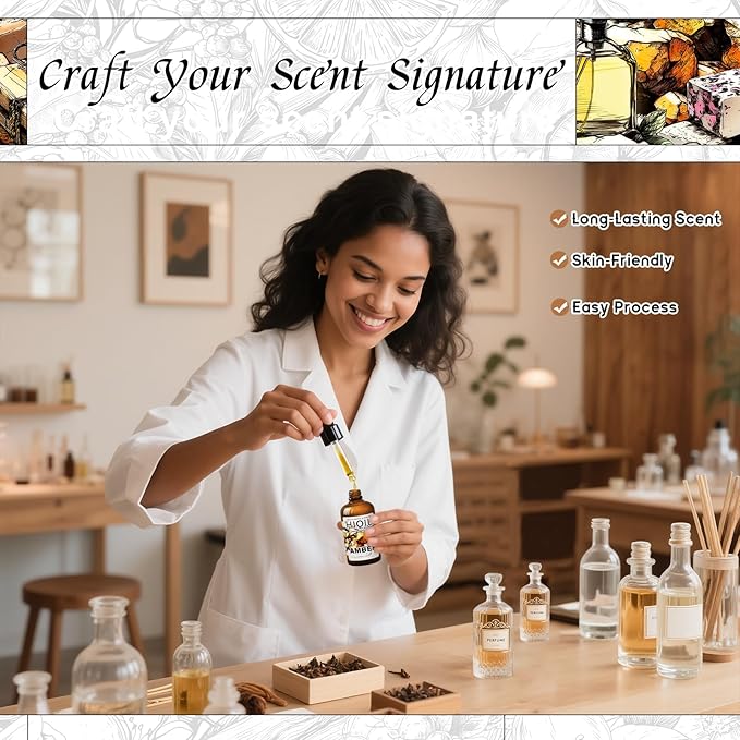 HIQILI Amber Fragrance Oil for Perfume Making - 1 Fl Oz / 30 ML