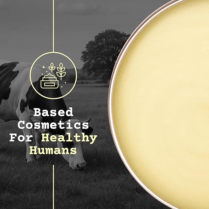 The Tallowed Truth Beef Tallow Balm for Skin & Face, Unscented Honey Balm