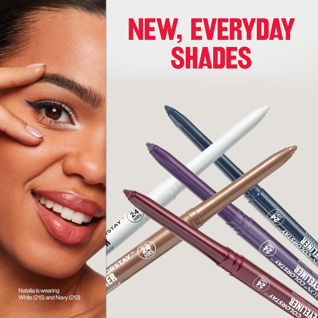 REVLON ColorStay Pencil Waterproof Eyeliner, 214 Grape, 0.01 oz