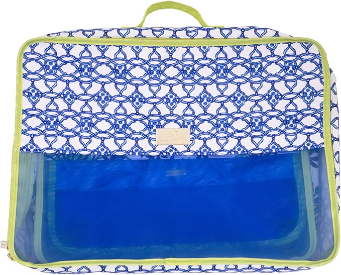 Lilly Pulitzer Packing Cubes Set of 3, Blue and Green Prints