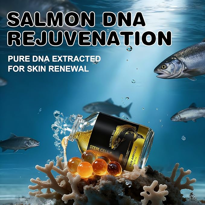 Salmon DNA Serum – 2PCS Salmon DNA Microneedling Serums for Face, Anti-Aging Hydration Booster, Skin Repair, Brightening & Firming Serum for Use with Microneedling, Derma Roller & Pen