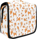 Hanging Travel Toiletry Bag Kit Makeup Case Cosmetics Organizer for Men Women (Shiba Inu-2)…