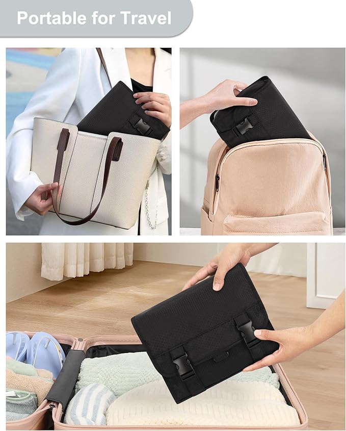 Small Hanging Toiletry Bag for Men and Women, Portable Hanging Organizer