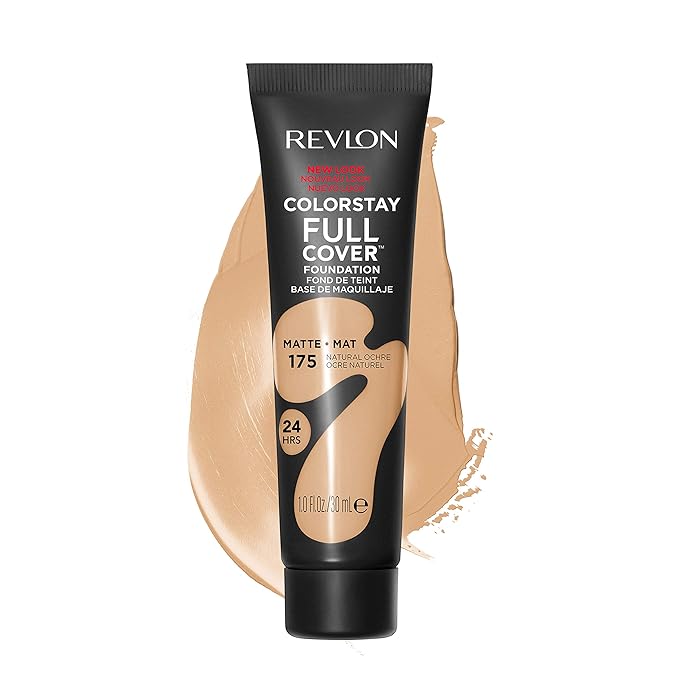 Revlon ColorStay Full Cover Foundation, 175 Natural Ochre, 1.0 fl oz